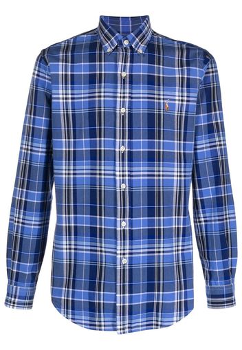 Polo Ralph Lauren check-print long-sleeve shirt - Blau