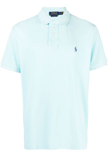 Polo Ralph Lauren logo-embroidered polo shirt - Blau