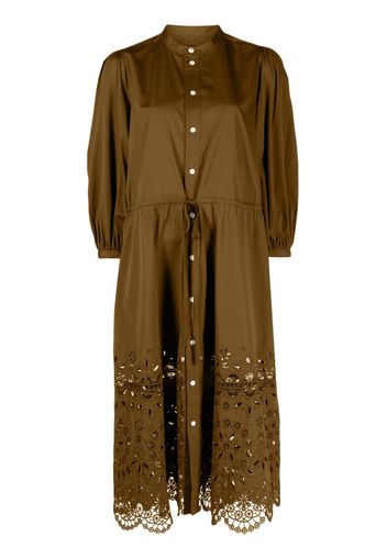 Polo Ralph Lauren broderie anglaise shirt dress - Braun