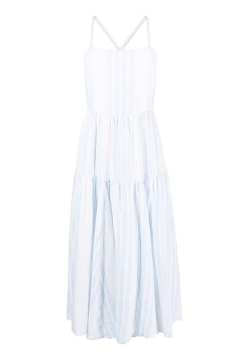 Polo Ralph Lauren striped linen midi dress - Blau