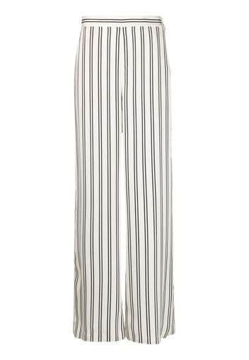 Polo Ralph Lauren striped wide-leg satin trousers - Weiß