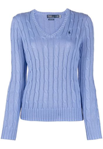 Polo Ralph Lauren Polo Pony cable-knit jumper - Blau