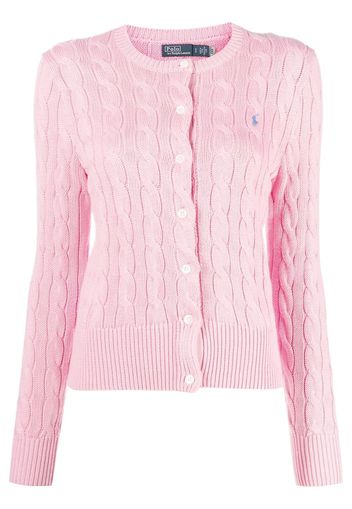 Polo Ralph Lauren Polo Pony cable-knit cardigan - Rosa