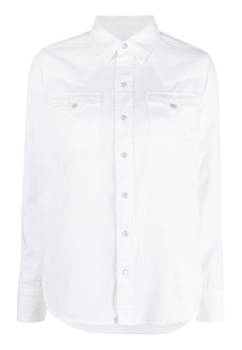 Polo Ralph Lauren long-sleeve press-stud cotton shirt - Weiß