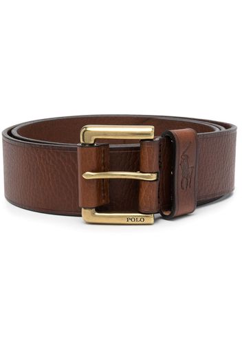 Polo Ralph Lauren pebbled-texture leather belt - Braun