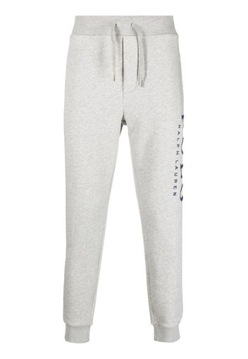 Polo Ralph Lauren logo-print cotton track pants - Grau