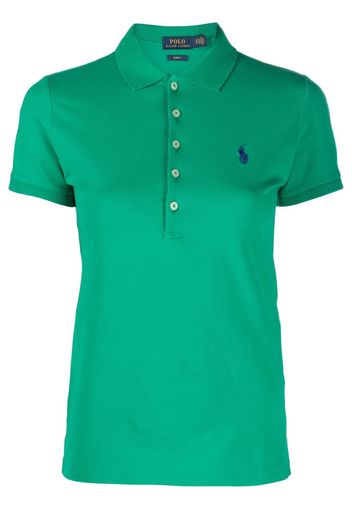 Polo Ralph Lauren logo-embroidered slim-fit polo - Grün