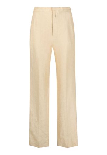 Polo Ralph Lauren straight-leg linen trousers - Nude