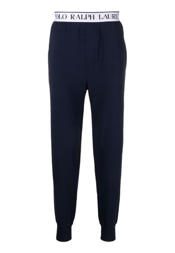 Polo Ralph Lauren logo-waistband jogger sleep trousers - Blau