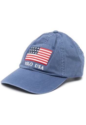 Polo Ralph Lauren embroidered-logo cotton cap - Blau