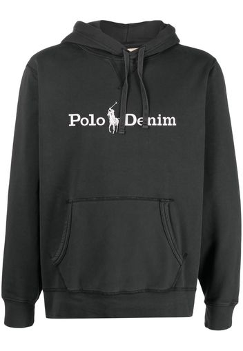 Polo Ralph Lauren logo-print drawstring hoodie - Grau