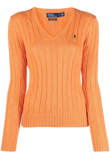 Polo Ralph Lauren Kimberly cable-knit jumper - Orange