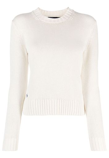 Polo Ralph Lauren ribbed-knit crew neck jumper - Weiß