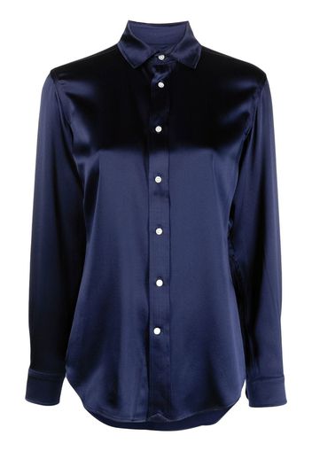 Polo Ralph Lauren long-sleeved silk shirt - Blau