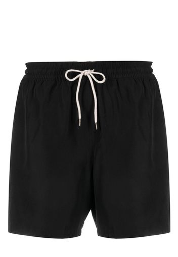 Polo Ralph Lauren drawstring waist logo-patch shorts - Schwarz