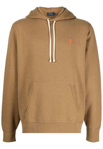 Polo Ralph Lauren Hoodie mit Logo-Stickerei - Braun