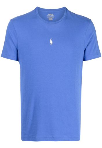 Polo Ralph Lauren logo-embroidered slim fit t-shirt - Blau