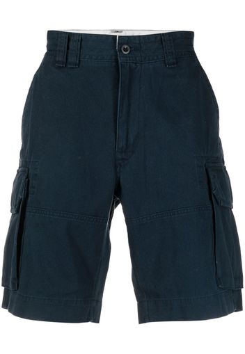 Polo Ralph Lauren logo-patch cotton cargo shorts - Blau