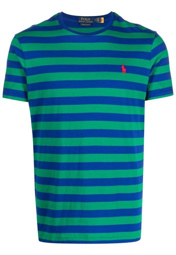 Polo Ralph Lauren logo-embroidered striped T-shirt - Grün