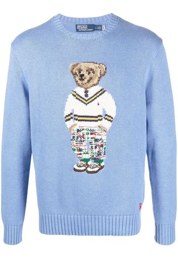 Polo Ralph Lauren Polo Bear intarsia jumper - Blau