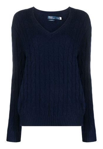 Polo Ralph Lauren cable-knit cashmere jumper - Blau