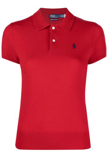 Polo Ralph Lauren Pony-motif cashmere polo shirt - Rot