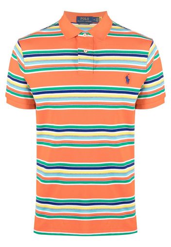 Polo Ralph Lauren stripe-print short-sleeved polo shirt - Orange