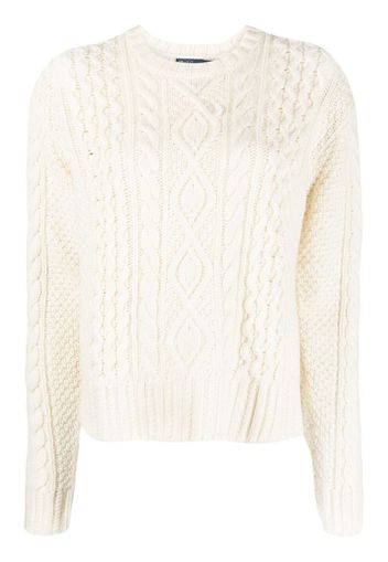 Polo Ralph Lauren cable-knit jumper - Weiß