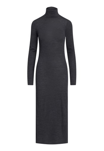 Polo Ralph Lauren high-neck midi wool dress - Grau