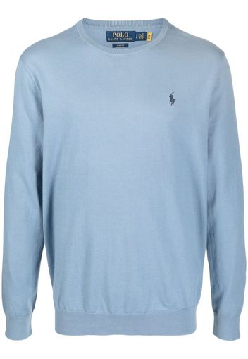 Polo Ralph Lauren embroidered logo sweater - Blau