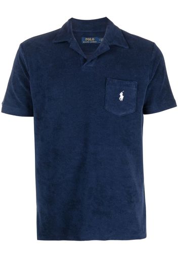 Polo Ralph Lauren logo patch pocket polo shirt - Blau