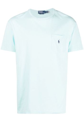 Polo Ralph Lauren embroidered-logo T-shirt - Blau