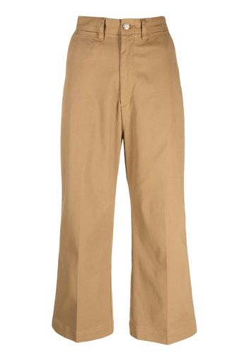 Polo Ralph Lauren high-waisted cropped trousers - Nude