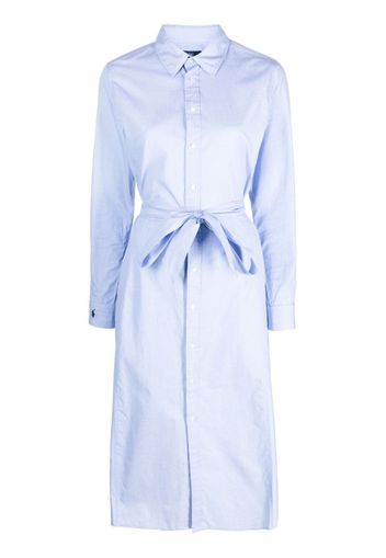 Polo Ralph Lauren belted cotton poplin shirtdress - Blau