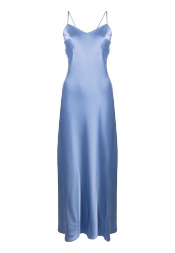 Polo Ralph Lauren satin-finish sleeveless gown - Blau