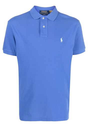 Polo Ralph Lauren embroidered-logo detail polo shirt - Blau