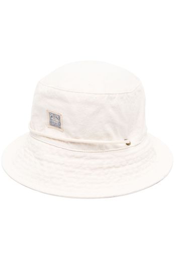 Polo Ralph Lauren logo-patch denim bucket hat - Nude