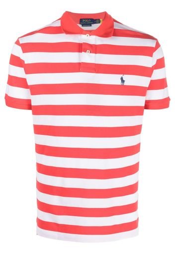 Polo Ralph Lauren striped short sleeves polo shirt - 002 RED/WHITE