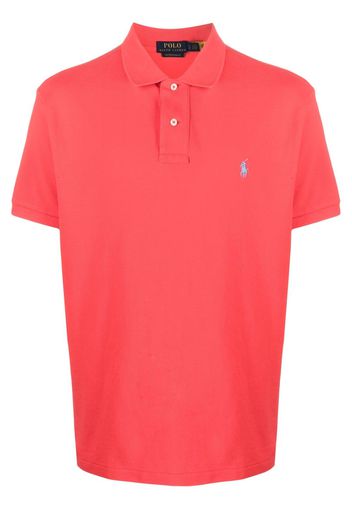 Polo Ralph Lauren logo-embroidered short-sleeved polo shirt - Rot