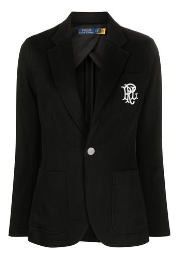 Polo Ralph Lauren Blazer mit Logo-Stickerei - Schwarz