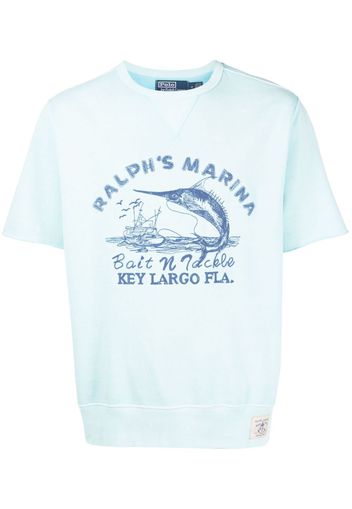 Polo Ralph Lauren graphic-print T-shirt - Blau