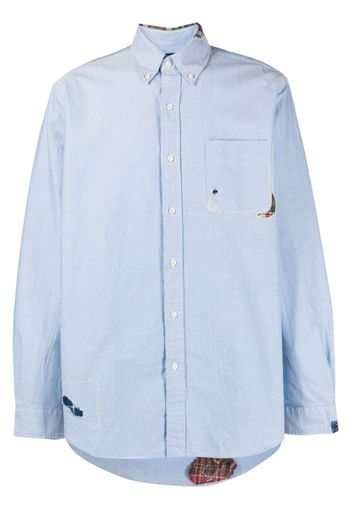 Polo Ralph Lauren button-up patchwork shirt - Blau