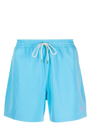 Polo Ralph Lauren embroidered-logo swim shorts - Blau