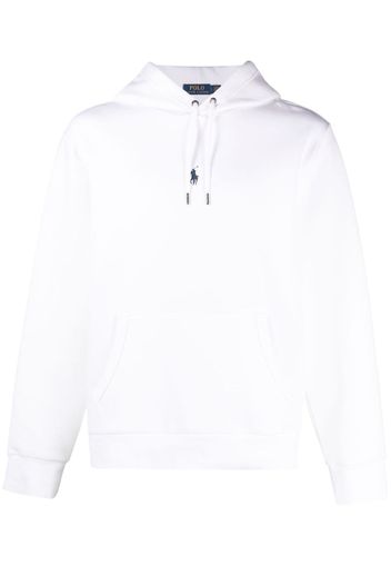 Polo Ralph Lauren logo-embroidered drawstring hoodie - Weiß