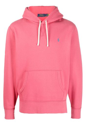 Polo Ralph Lauren embroidered-logo cotton hoodie - Rot