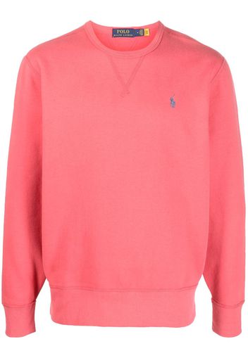 Polo Ralph Lauren embroidered-logo cotton sweatshirt - Rot