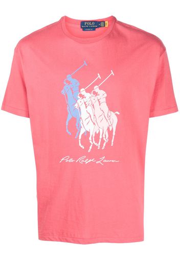 Polo Ralph Lauren logo-print cotton T-shirt - Rot