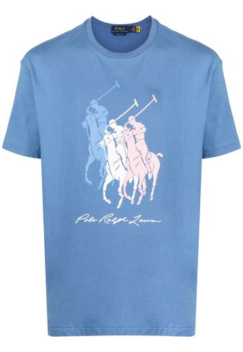 Polo Ralph Lauren logo-print cotton T-shirt - Blau