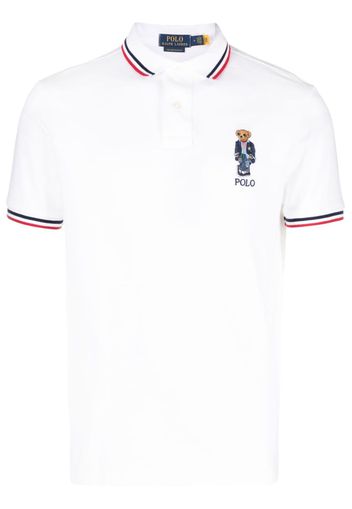 Polo Ralph Lauren striped-trim polo shirt - Weiß