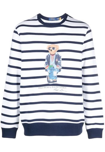 Polo Ralph Lauren Polo-bear striped sweatshirt - Weiß